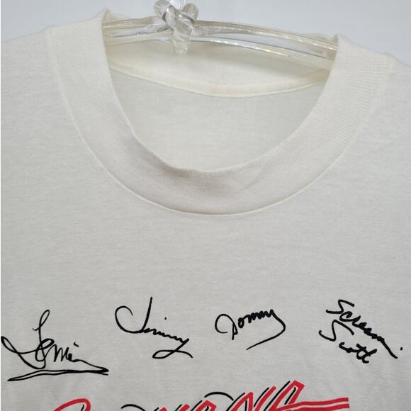 ShaNaNa Vintage 90s‎ Rockabilly Short Sleeve Single Stitch Mens T Shirt Top - Picture 5 of 9